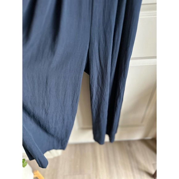 Mahina Navy Jumpsuit Romper with Open Tie Back Sz. Large - Picture 4 of 6
